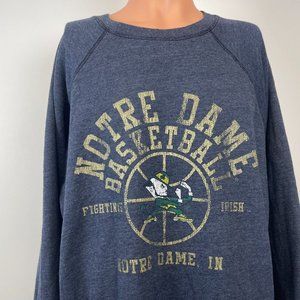 The Retro Brand Notre Dame Fighting Irish Basketball Sweatshirt NCAA College 2XL